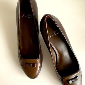 Low Heel Pumps, brown, size 8.5, handmade, brand new